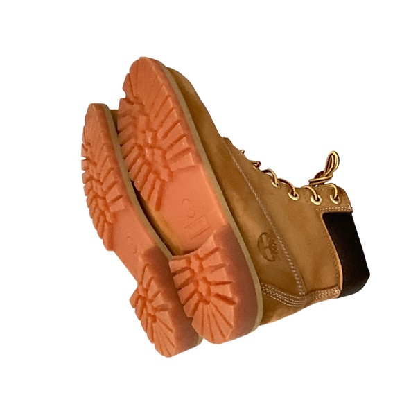 Big Kids Timberland 6" FOLKSTONE Boots Junior size 3.5M camel Waterproof - Picture 4 of 15